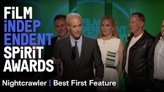 Dan Gilroy Jennifer Fox Tony Gilroy Jake Gyllenhaal David Lancaster amp Michel Litvak wins Best Fi [upl. by Honniball]