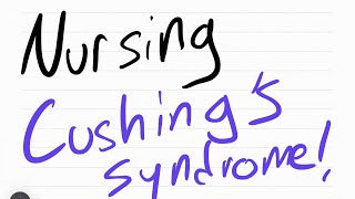 Cushings Syndrome in 4 min  Nursing Risk Factors Symptoms Complications Diagnostics Treatment [upl. by Ainezey]