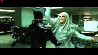 The Matrix Reloaded  Morpheus VS The Twins  Garage Fight SceneHD [upl. by Hsu]