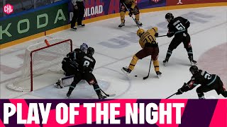 Teemu Hartikainens incredible between the legs goal  Play of the night [upl. by Anilrahc]