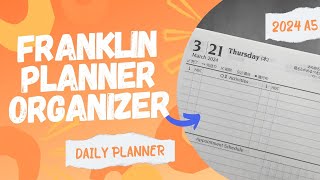 New Planner for Work in 2024  Franklin Planner Organizer Review [upl. by Abita]