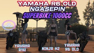 Ninja H2 Dipantatin Yamaha R6 Di Jalur Pegunungan   GTA 5 ROLEPLAY [upl. by Assirol]