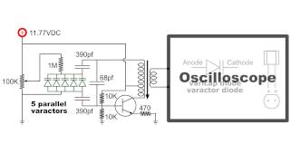 Oscillator Varactor Frequency Control circuit demo [upl. by Perrin]