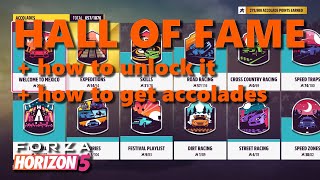 Forza Horizon 5 how to get into Hall of Fame and getting Accolades faster [upl. by Aicinoid]