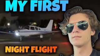 My First Night Flight as a Private Pilot  KSPG to KAVO [upl. by Ahsitak955]