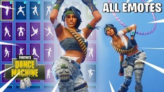 BANDOLETTE Fortnite Skin Combos ALL amp NEW EMOTES SHOWCASE FortniteLeaks Season 8 [upl. by Odlopoel]