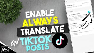 How to enable Always Translate Posts on Tiktok [upl. by Elrod]