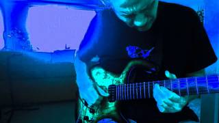 Cross Eyed And Painless  Guitar solo jam over Talking heads loop [upl. by Ahsie]