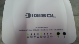 How to configure DIGISOL BG4300NU ADSL WIFI modem [upl. by Drye]