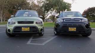 2013 vs 2014 Kia Soul  Comparison Video  In Depth Review [upl. by Aja209]