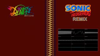 DevilishBad Omen  Intro theme Sonic the Hedgehog remix Oscilloscope view [upl. by Netram285]