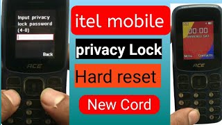 itel mobile ka lock kaise tode  itel keypad mobile ka lock kaise tode  itel ace 2n hard reset [upl. by Ahsaenat]