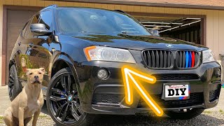 Adaptive Headache BMW F25 X3 Headlight Bumper Removal amp Diagnosis [upl. by Nerhtak]