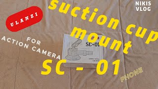 Suction cup mount for action camera or phone  Ulanzi SC01 [upl. by Goody509]