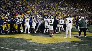 Big Ten taking no disciplinary action for skirmish at end of Michigan Michigan State game [upl. by Aes387]