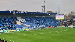 Deilige TIFO i OB  Esbjerg på Odense Stadion i1 div 26102024 [upl. by Rehtse]