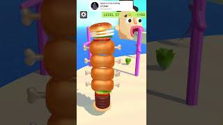 Sandwich runner🍎❤️‍🔥New Update level 57 sandwichrunnergamingshorts viralgameplay [upl. by Grindle744]