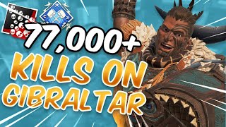 Meet The 1 Gibraltar In Apex Legends With 77000 Kills 5k Damage Game [upl. by Sedaiuqlem]