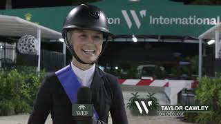 Taylor Cawley Wins WEF Equitation Championship [upl. by Persons]