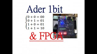 Additionneur 1 bit sous FPGA [upl. by Mickelson802]