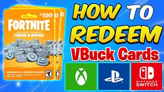 How to REDEEM Fortnite VBucks on ALL Consoles Full Guide [upl. by Jarek]