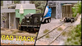 Realistic Operations  BAD TRACK and Branch Lines in HO Scale [upl. by Urbani]