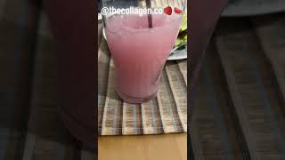 Yummy 😋 strawberry 🍓 watermelon 🍉 collagen drink to start your day ♥️ thecollagenco [upl. by Neeoma]