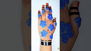 Glitter Foam And Cello Tape Mehndi Design hennadesign shortsvideo [upl. by Ji437]