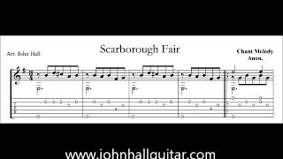 Scarborough Fair  John Hall Guitar [upl. by Narih]