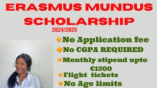 Fully Funded Erasmus Mundus scholarship in Europe 20242025 [upl. by Revlys]