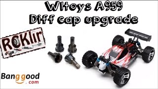 Wltoys A959 metal Differential Cap Upgrade [upl. by Cyrillus]