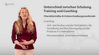 Was ist der Unterschied zwischen Schulung Training und Coaching [upl. by Adolphus482]