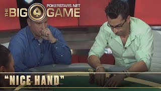 The Big Game S1 ♠️ W7 E1 ♠️ Loose Cannon FLOP TRIPS against Esfandiari ♠️ PokerStars [upl. by Bernard415]