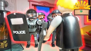 SEK EINSATZ STÜRMT REIN SCHÜSSE AUF FAMILIE BERGMANN  Playmobil Film deutsch [upl. by Buchbinder81]