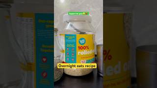 Overnight oats recipe 🤤🫶 oatsrecipe oatsmeal ytshortsindia shotsvideo viral trending [upl. by Fesoy]