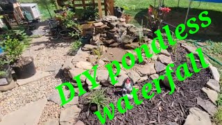 DIY pondless waterfall on the cheap [upl. by Rowney]