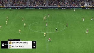 Young Boys U19 vs Aston Villa U19 17092024 UEFA Youth League EA FC 24 [upl. by Alegnasor]