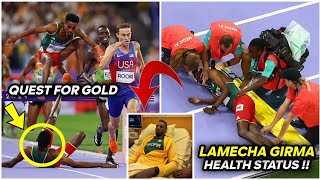 BREAKING Lamecha Girmas Condition Revealed After Steeplechase Fall at Paris Olympics [upl. by Atinas]