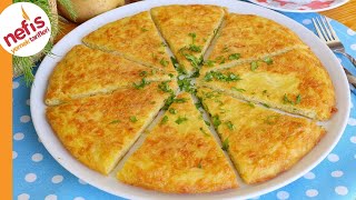 PATATESLİ OMLET TARİFİ  NASIL YAPILIR [upl. by Nnywg735]