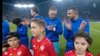 North Macedonia vs England National Anthem  EURO 2024 Qualifiers [upl. by Animas]