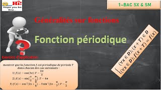 1 bac  généralité sur les fonctions  fonction périodique [upl. by Jamill]