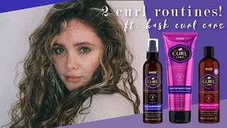 2 Curly Hair Routines ft Hask Curl Collection [upl. by Carlynn]