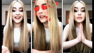 Sabrina Carpenter Instagram Live 622018 [upl. by Hannibal436]