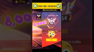 ￼8000 Score Hooga Aaj Mera 🤩 Free Fire Max shorts freefire shortvideo [upl. by Finah149]