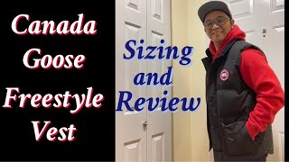 CANADA GOOSE FREESTYLE VEST SIZING AND REVIEW [upl. by Cristobal]