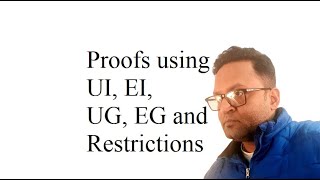 Quantification Theory Proofs using UI UG EI and EG [upl. by Enamrahs]