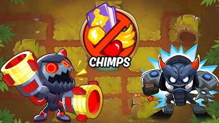 AntiBloon  Master Bomber  2 Tower CHIMPS  BTD6 Guide [upl. by Nahsab]