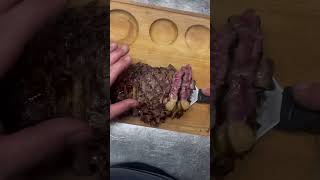 Entrecôte de bœuf Black Angus sauce forestière et frites 🔪🥩🍄‍🟫 food cuisine chef cooking [upl. by Yllime]