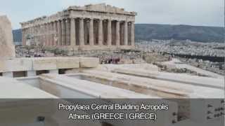 Propylaea Central Building Acropolis Athens GREECE [upl. by Sitelc]