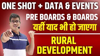 Rural development  One shot revision with all Dates Data amp events Class 12 Economics IED cbse [upl. by Runstadler825]